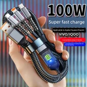3'ü 1 Arada Veri Kablosu - 1.2m Mutlu Turuncu - 120W Çinko Alaşım - 2