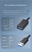 USB 3.0 Uzatma Kablosu - 5m - Sağ Eğilimli Hızlı Veri Aktarımı - 9