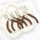 Karbon Çelik El Aleti Pense - Sarı Saplı Uç (Dişsiz) 13cm - 2