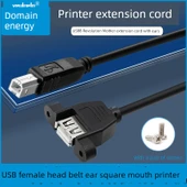 USB Dişi Kare Yazıcı Kablosu - Düz Baş - 1m - 2