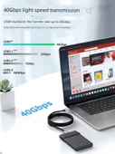 USB 3.2 Veri Kablosu - 3m - 20Gbps - 100W Hızlı Şarj - 8K Ekran Yansıtma - 3