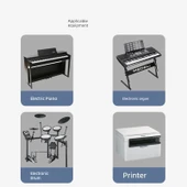 OTG Elektronik Klavye Mobil Telefon Bağlantı Kablosu - Siyah Dirsek - Type-C Dişi - USB-B Erkek thumbnail 2