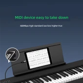 OTG Elektronik Klavye Mobil Telefon Bağlantı Kablosu - Siyah Dirsek - Type-C Dişi - USB-B Erkek thumbnail 3