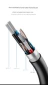 Çift Uçlu USB Veri Kablosu - 1M USB 3.0 - Siyah - İki Adet 2 - 12
