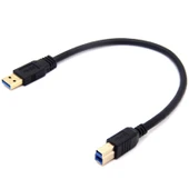 USB 3.0 A'dan B'ye Erkek Yazıcı Kablosu - 1m - Mavi - 6