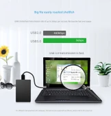 USB 3.0 Veri Kablosu - Çift Düz Baş - Mavi - 0.5m - 6