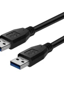USB 3.0 Veri Kablosu - Çift Düz Baş - Mavi - 0.5m - 3
