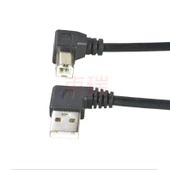 USB 2.0 A Erkek - B Erkek Yazıcı Kablosu - 30cm - Sol Dönüş - 12