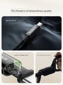 Haoyue Beyaz 1m PD100W İkili C Portu Hızlı Şarj Manyetik Kablosu - Apple iPhone 16/15 - 6
