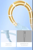 USB-C ile USB-C Şarj Kablosu - Mavi - 1.2m - 12