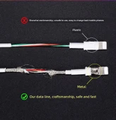 Hızlı Şarj USB Kablo - 15 Özel [2] Çift Type-C Hızlı Şarj Hattı - 2.0 Metre - 8