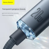 Hızlı Şarj Veri Kablosu - Type-C'den IP'ye - 1.2m - Mavi - 3