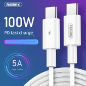 65W Type-C'den Type-C'ye Beyaz 1m Şarj Kablosu - 2