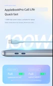USB-C ile USB-C Şarj Kablosu - Mavi - 2m - 7