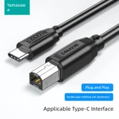 USB 2.0 Type-C Yazıcı Kablosu - 1m - 1