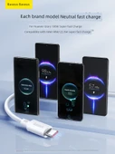 USB-C Şarj Veri Kablosu - Beyaz - 2M - 27 Dakikada Tam Şarj - 3
