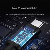 Type-C to DC15V3A Kablo - 1.5m - DC5.5mm Arayüz - 1A/1.5A/2A/2.5A - 11