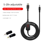 Type-C Ayarlanabilir 5-20V Kablo - DC5.5mm + Nötr Başlık - 1