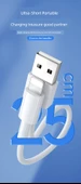 Taşınabilir Güç Bankası - Apple Lightning USB Type-C 6A Süper Hızlı Şarj Kablosu - 0.25m - 7