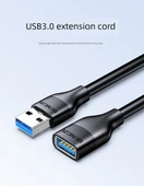 USB 2.0 Uzatma Kablosu - 12cm - Nikel Kaplama - 6
