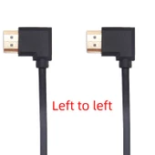 HDMI Erkek 4K Kablo - 0.15M Düz Soldan - 5