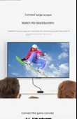 HDMI Erkek 4K Kablo - 0.15M Düz Soldan - 10