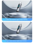 Type-C to Apple Dijital Ekran Adaptörü - PD 30W Hızlı Şarj - Lavanta Moru - 12