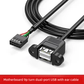 9 Pin Anakart USB Uzatma Kablosu - 0.25m - 9p DuPont Çift Dişi USB - 1