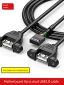 9 Pin Anakart USB Uzatma Kablosu - 0.25m - 9p DuPont USB AF + AF - 2