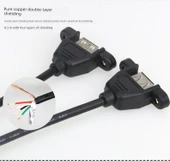 9 Pin Anakart USB Uzatma Kablosu - 0.25m - 9p DuPont Çift Dişi USB - 11