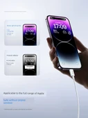 iPhone 16/15 Hızlı Şarj Seti 20W GaN Mini Şarj Aleti + 2m C to C Hızlı Şarj Kablosu - 3