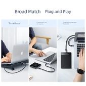 USB 2.0 Erkek Erkek Veri Kablosu - 0.5m - Siyah - 3