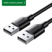 USB 2.0 Erkek Erkek Veri Kablosu - 0.5m - Siyah - 1