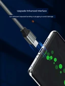 Hızlı Şarj 65W Çift Type-C Kablo - 1m Siyah - 12