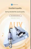 Apple Araç Kayıpsız Canlı Ses Kablosu - 1.8m - C100 Çip - Canlı Yayın - Gunmetal Mavi - 5