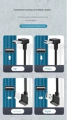 USB 2.0 Erkek Dişi Uzatma Kablosu - 1m Aşağı Eğilim - 7