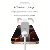 iPhone 6-14 PD Örgü Hızlı Şarj Kablosu - 1.0 Metre (Model 2) - 4