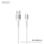Veri Kablosu - Apple Ucu - Beyaz - 2.4A - 1M - 12