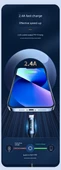 Hızlı Şarj Veri Kablosu - 2m - Siyah - iPhone 15/16 İçin Çift C Dijital Ekran - 9