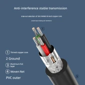 USB 2.0 Erkek Dişi Uzatma Kablosu - 1m Aşağı Eğilim - 5