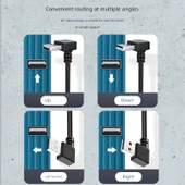 USB 2.0 Erkek Dişi Uzatma Kablosu - 1m Aşağı Eğilim - 4