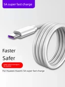 5A Süper Hızlı Şarj Veri Kablosu - 1.5m - İki Hat - 2