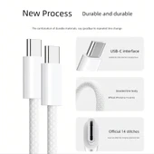 iPhone 6-14 PD Örgü Hızlı Şarj Kablosu - 1.0 Metre (Model 2) - 6