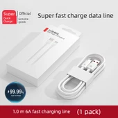 6A Süper Hızlı Şarj Kablosu - 1.0 m - 1