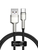 Type-C Veri Kablosu - Siyah - 2m - 22.5W/40W/66W Hızlı Şarj - İki Al Bir Bedava - 2