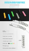 Spiral USB Kablo Koruyucu Kılıf - Gri - 30 Adet - 7