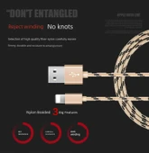 USB Veri Kablosu - 1m Lüks Altın - Şarj Başlığı ile - 12
