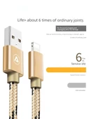 USB Veri Kablosu - 1m Lüks Altın - Şarj Başlığı ile - 4