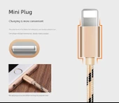 USB Veri Kablosu - 2m Toprak Altın - Şarj Başlığı ile - 10