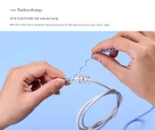 1.6m USB Kablo Koruma Kılıfı - Lazer Beyaz - 11